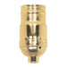 Satco - 80-1218 - Standard Keyless Socket - Brite Gilt