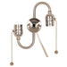 Satco - 80-1269 - Twin Pull Chain Brite Gilt With End Ball - Brite Gilt / Satin Nickel
