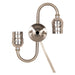 Satco - 80-1271 - Twin Keyless Steel "S" Cluster - Satin Nickel