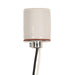 Satco - 80-1278 - Keyless Porcelain Socket With 1/8 Ip Cap - Glazed White