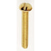 Satco - 90-027 - Round Head Slotted Machine Screw - Brass Plated
