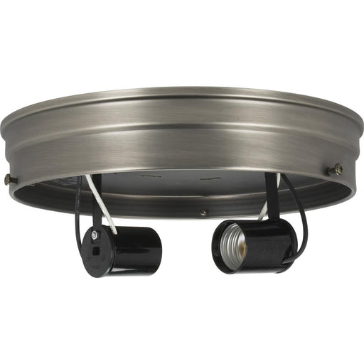 Satco - 90-1439 - Two Light Ceiling Pan - Brushed Nickel