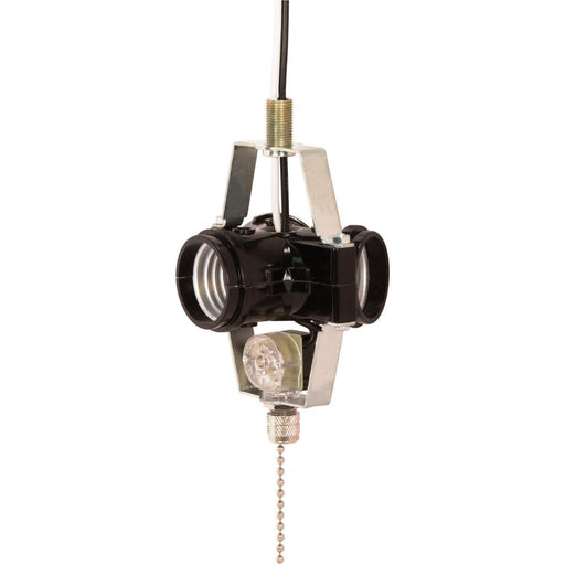 Satco - 90-1587 - Three Light Cluster Socket - Nickel