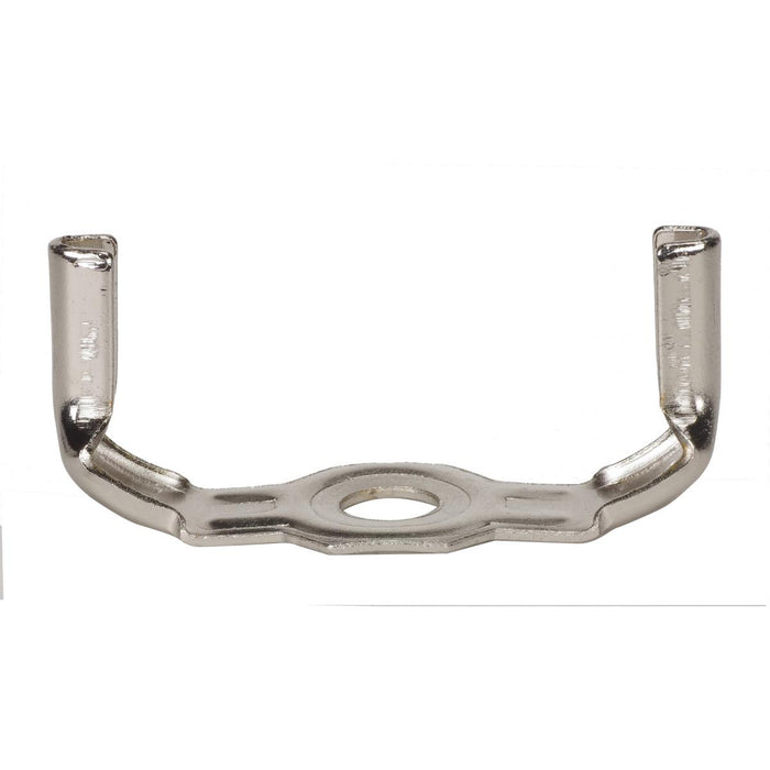 Satco - 90-2339 - Wide Light Duty Saddle For Cfl - Nickel Plated