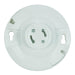 Satco - 90-2467 - Keyless Phenolic Gu24 Ceiling Receptacle - White / Phenolic