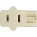 Satco - 90-794 - Female Slide Plug - Ivory
