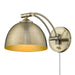 Golden - 3688-A1W AB-AB - One Light Wall Sconce - Rey AB - Aged Brass