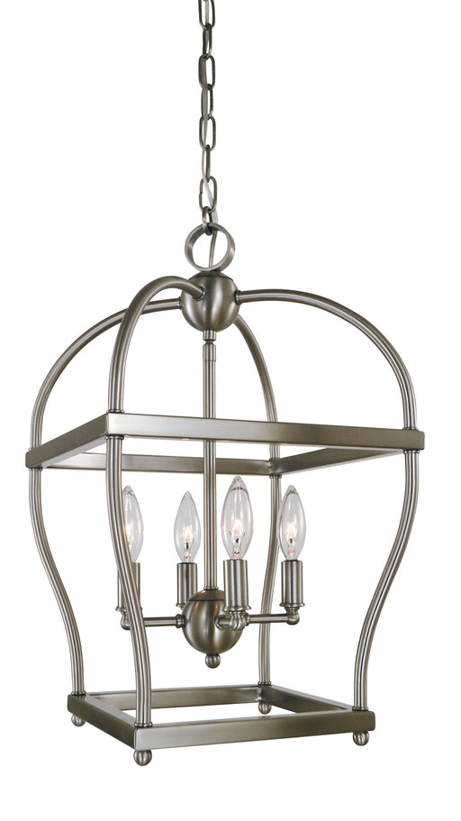 Framburg - 5474 BN - Four Light Mini-Chandelier - Kenmare - Brushed Nickel