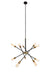 Elegant Lighting - LD8003D28BK - Ten Light Chandelier - Axel - Black And Brass