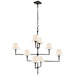 Visual Comfort Signature - AH 5310GM-L - Eight Light Chandelier - Jane - Gun Metal