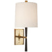 Visual Comfort Signature - BBL 2036EBO-L - One Light Wall Sconce - Refined Rib - Ebony Resin and Brass