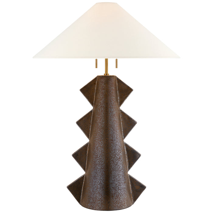 Visual Comfort Signature - KW 3681CBZ-L - Two Light Table Lamp - Senso - Crystal Bronze