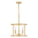 Quoizel - ABR2814AB - Three Light Pendant - Abner - Aged Brass