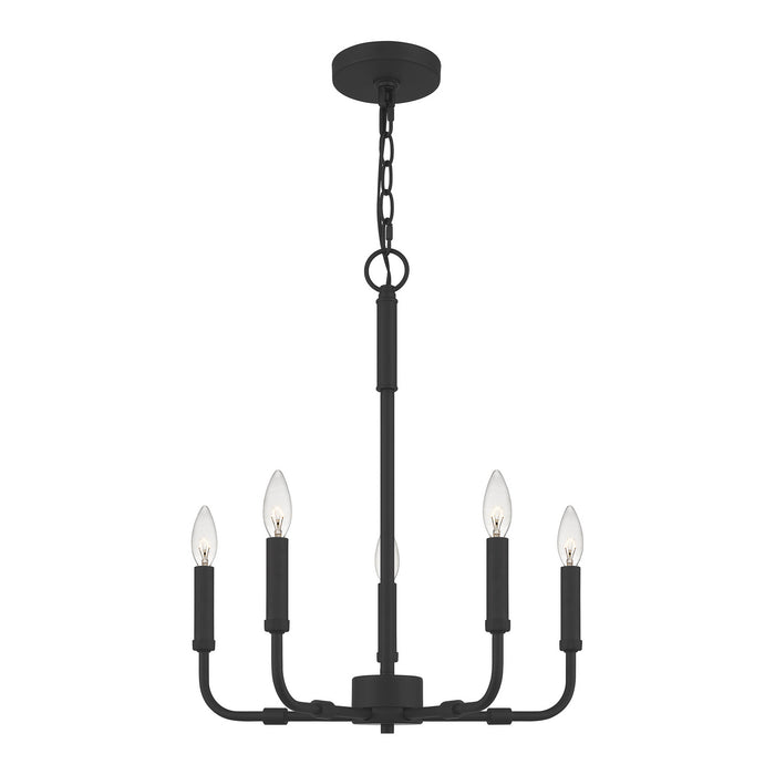 Quoizel - ABR5018MBK - Five Light Chandelier - Abner - Matte Black