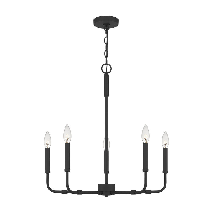 Quoizel - ABR5024MBK - Five Light Chandelier - Abner - Matte Black