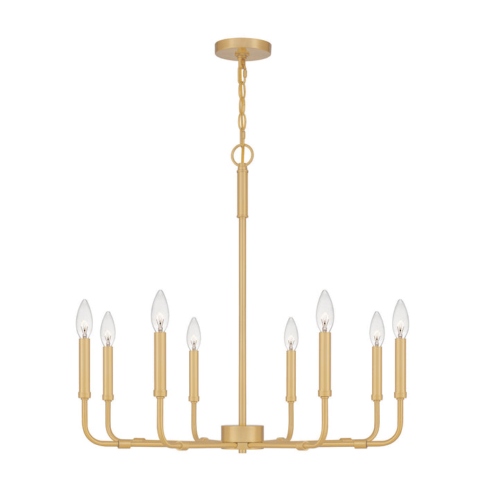 Quoizel - ABR5028AB - Eight Light Chandelier - Abner - Aged Brass