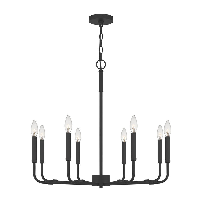 Quoizel - ABR5028MBK - Eight Light Chandelier - Abner - Matte Black