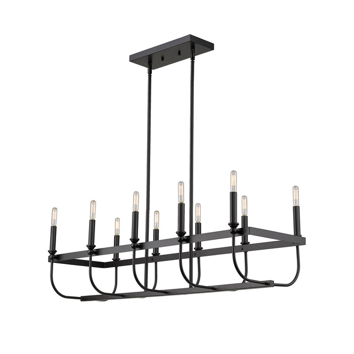 Acclaim Lighting - IN20031BK - Ten Light Island Pendant - Beckett - Matte Black