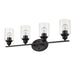 Acclaim Lighting - IN41453BK - Four Light Vanity - Gemma - Matte Black