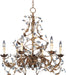 Maxim - 2851EG - Six Light Chandelier - Elegante - Etruscan Gold