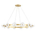 Hudson Valley - 4240-AGB - 12 Light Chandelier - Austen - Aged Brass