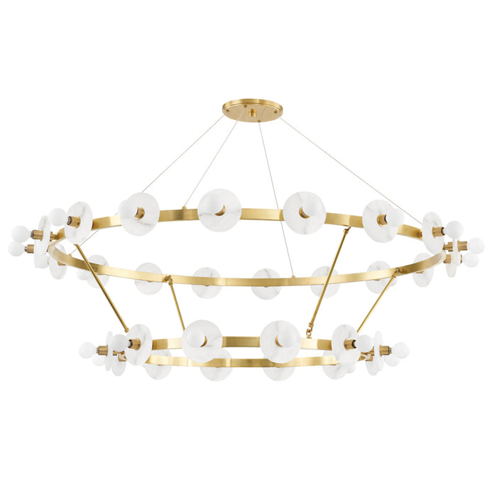 Hudson Valley - 4262-AGB - 30 Light Chandelier - Austen - Aged Brass