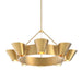 Hudson Valley - 5638-VGL - Eight Light Chandelier - Reeve - Vintage Gold Leaf