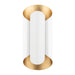 Hudson Valley - 8500-GL/WH - Two Light Wall Sconce - Banks - Gold Leaf/White