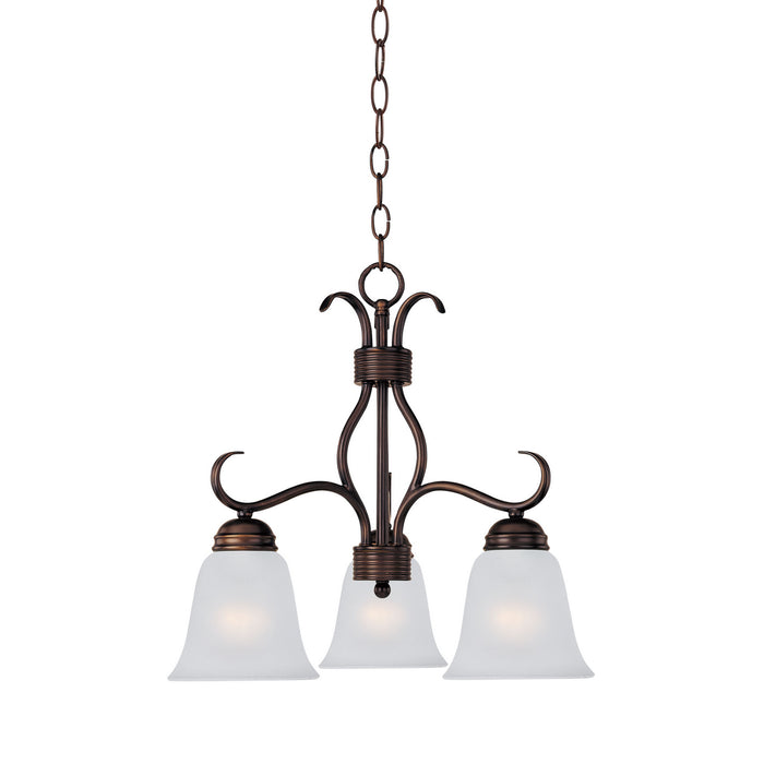 Maxim - 10122FTOI - Three Light Chandelier - Basix - Oil Rubbed Bronze