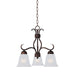 Maxim - 10122FTOI - Three Light Chandelier - Basix - Oil Rubbed Bronze