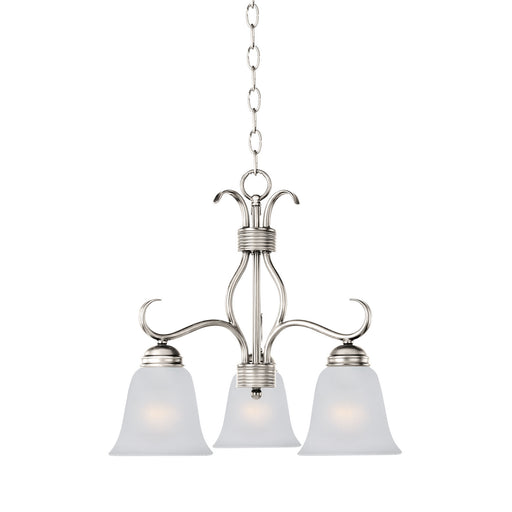 Maxim - 10122FTSN - Three Light Chandelier - Basix - Satin Nickel