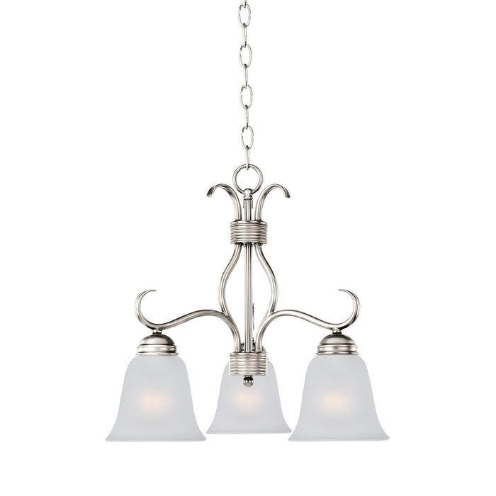 Maxim - 10122FTSN - Three Light Chandelier - Basix - Satin Nickel