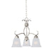 Maxim - 10122FTSN - Three Light Chandelier - Basix - Satin Nickel