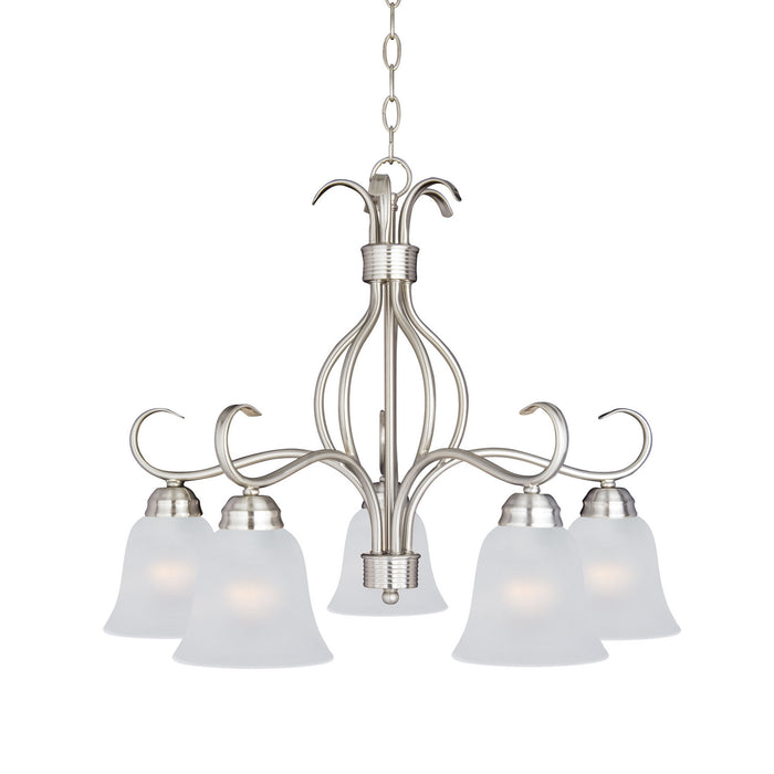 Maxim - 10124FTSN - Five Light Chandelier - Basix - Satin Nickel