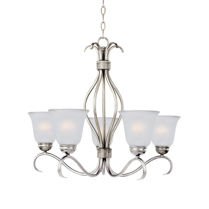 Maxim - 10125FTSN - Five Light Chandelier - Basix - Satin Nickel