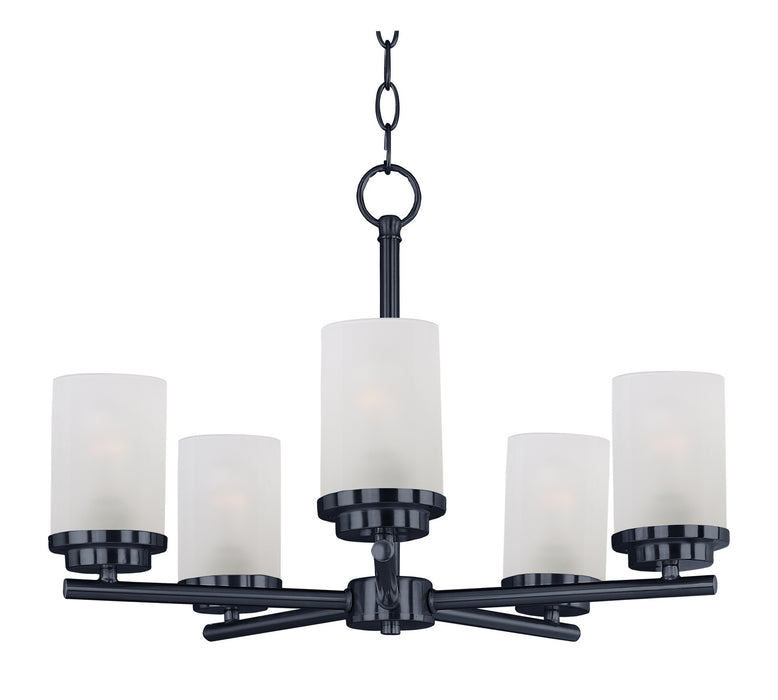 Maxim - 10205FTBK - Five Light Chandelier - Corona - Black