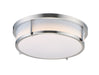 Maxim - 10272WTSN - Two Light Flush Mount - Rogue E26 - Satin Nickel