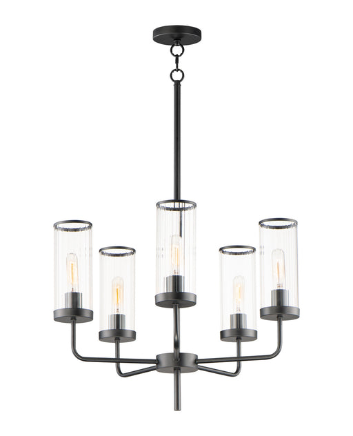 Maxim - 11475CRBK - Five Light Chandelier - Crosby - Black