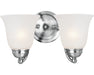 Maxim - 2121FTPC - Two Light Wall Sconce - Basix - Polished Chrome