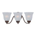 Maxim - 2122FTOI - Three Light Bath Vanity - Basix - Oil Rubbed Bronze