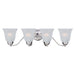 Maxim - 2123FTPC - Four Light Bath Vanity - Basix - Polished Chrome