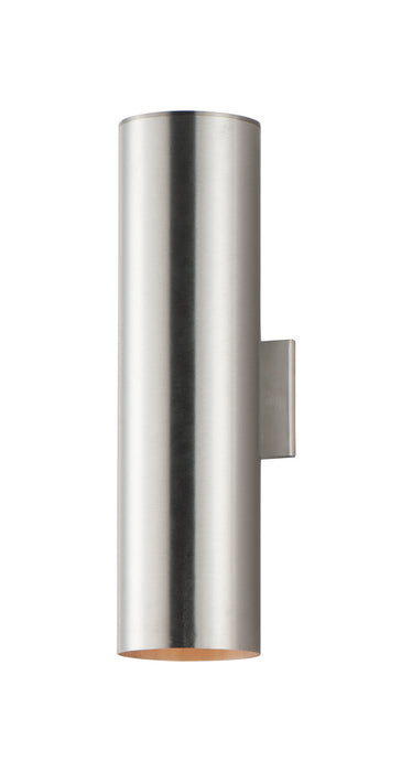 Maxim - 26105AL - Two Light Outdoor Wall Lantern - Outpost - Brushed Aluminum