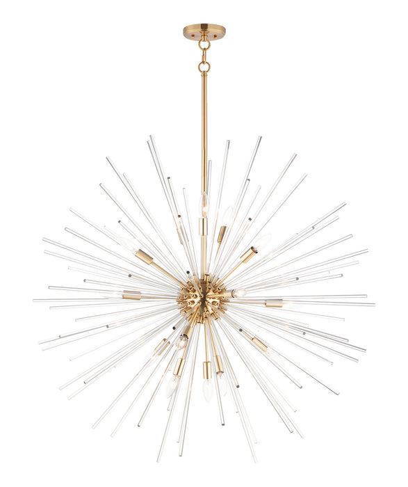 Maxim - 28666CLSBR - 16 Light Pendant - Polaris - Satin Brass