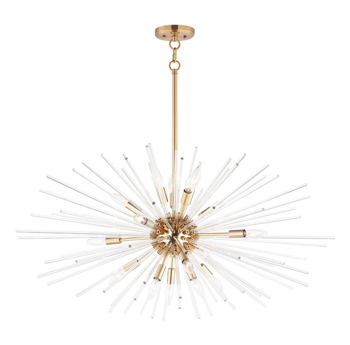 Maxim - 28668CLSBR - 16 Light Pendant - Polaris - Satin Brass