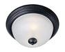 Maxim - 5842FTBK - Three Light Flush Mount - Essentials - 584x - Black