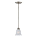 Maxim - 91011FTSN - One Light Mini Pendant - Basix - Satin Nickel