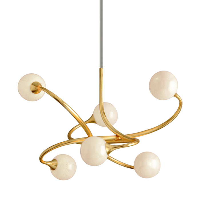 Corbett Lighting - 294-06-GL - Six Light Chandelier - Signature - Gold Leaf