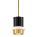 Corbett Lighting - 299-41 - One Light Pendant - Beckenham - Vintage Polished Brass/Black Brass