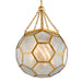 Corbett Lighting - 301-78-VB - Eight Light Chandelier - Hexsation - Vintage Brass