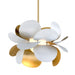 Corbett Lighting - 314-41 - One Light Chandelier - Ginger - Gold Leaf/White